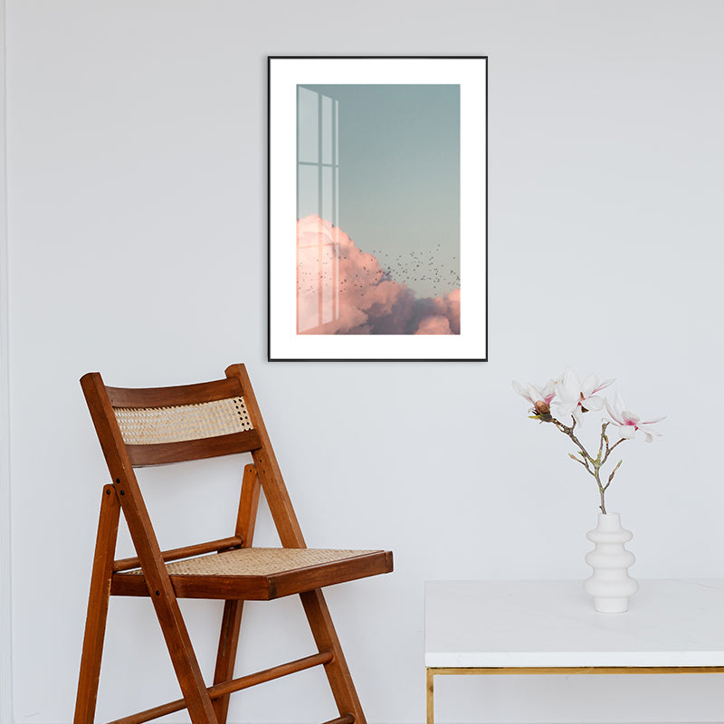 Light Color Natural Landscape Canvas Modern Textured Wall Art Print for Living Room