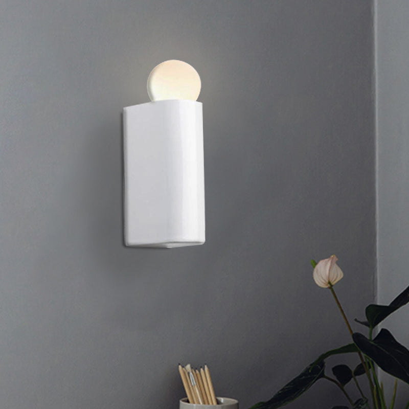 White Ball Wall Lighting Modernist Led Milk Glass Wall Lamp Fixture with Small/Medium/Large Size in White/Warm Light