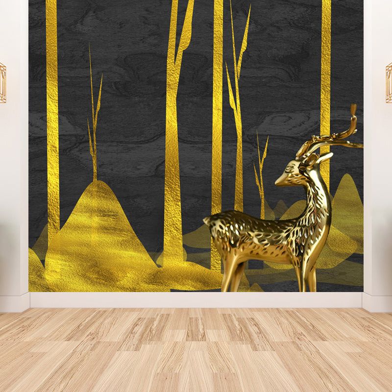 Full Moon Mural Decal Modern Decorative Living Room Wall Covering, Custom Printed