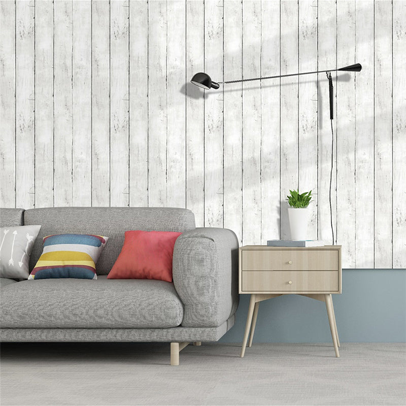 Rust Wood Plank Wallpaper Roll for Kitchen 29.1-sq ft Self Adhesive Wall Decor in Brown