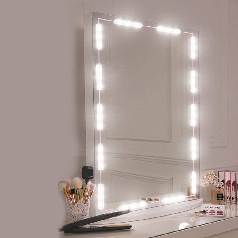 Éclair de maquillage linéaire en plastique Light Vanity Strip Light en blanc pour les dressings