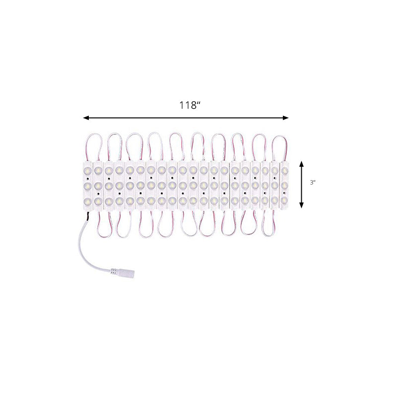 Éclair de maquillage linéaire en plastique Light Vanity Strip Light en blanc pour les dressings