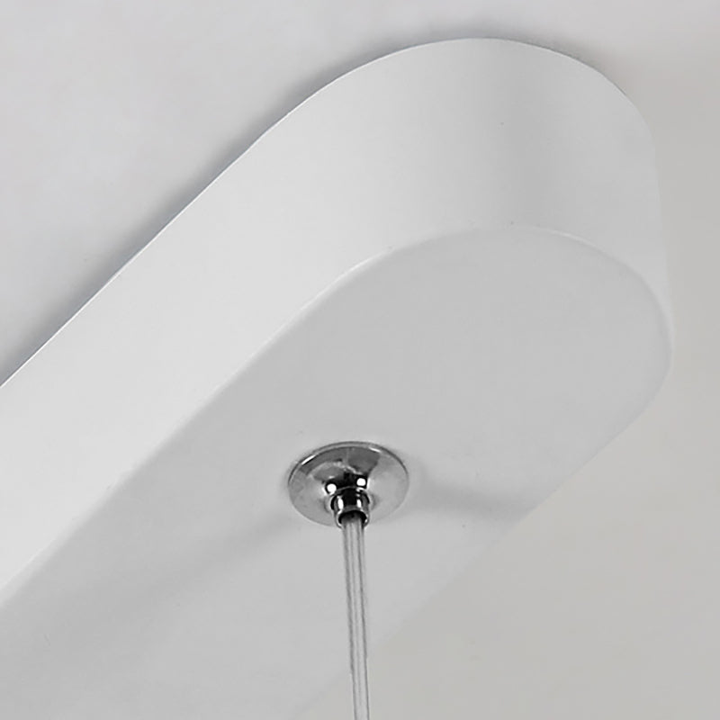 16"/23.5"/31.5" Wide Oval Hanging Pendant Light Contemporary LED Kitchen Ceiling Pendant over Table in Warm/White Light