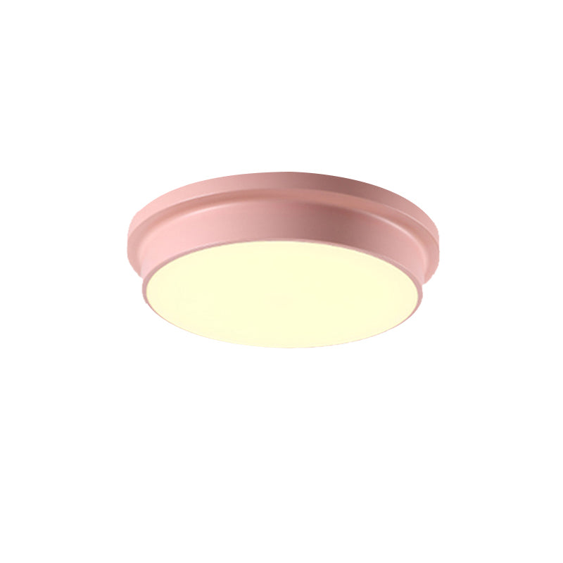 Nordic Macaron Farbige Decke Licht Runde Form Acryl Flushmount Light for Child Bedroom
