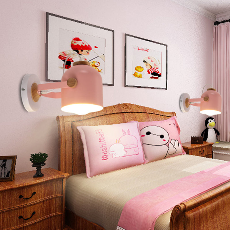 Roteerbare gangbeker plafondlicht metaal één lamp macaron loft snoep gekleurd plafondarmatuur