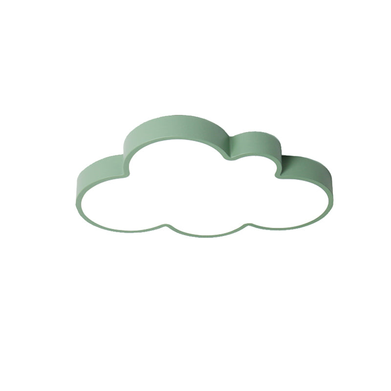 Cloud Kind Slaapkamer Flush Mount Licht Acryl Nordic Style Macaron Gekleurde Plafond Lamp