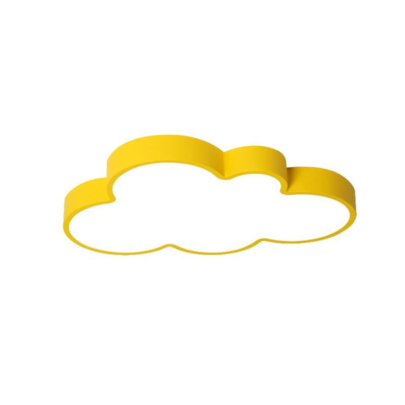 Cloud Kind Slaapkamer Flush Mount Licht Acryl Nordic Style Macaron Gekleurde Plafond Lamp