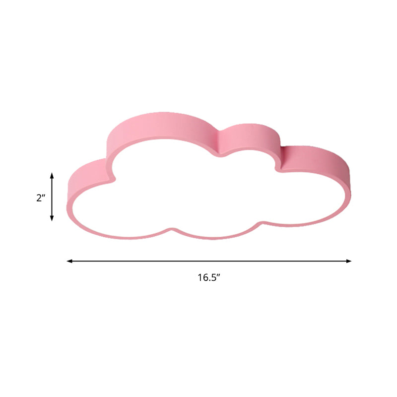 Cloud Kind Slaapkamer Flush Mount Licht Acryl Nordic Style Macaron Gekleurde Plafond Lamp