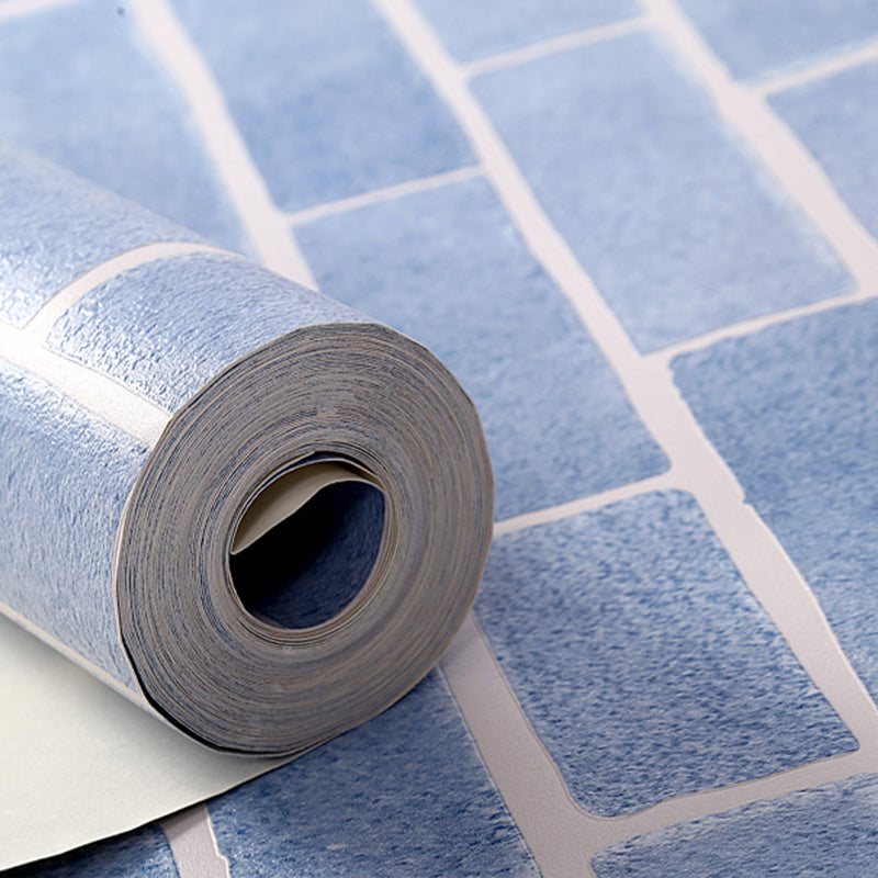 Rouleau de papier peint en brique, couleur foncée, décoration murale de Style industriel pour salon
