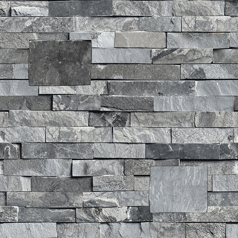 Steampunk Fake Brick Wallpaper Light Color Waterproofing Wall Covering for Restaurant