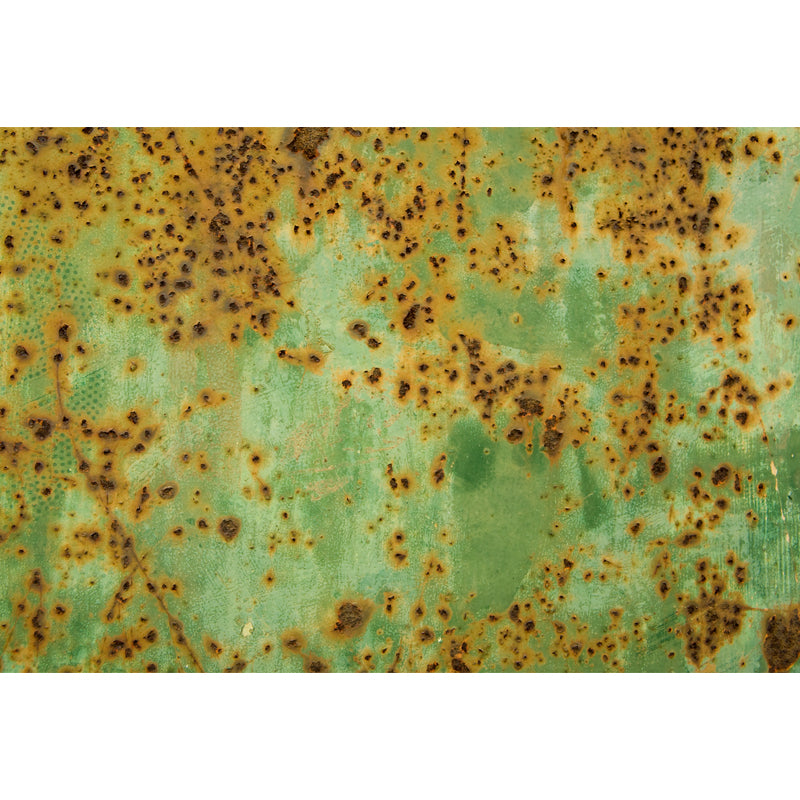 Industrial Rusted Wallpaper Mural Non-Woven Fabric Waterproof Dark Color Wall Art