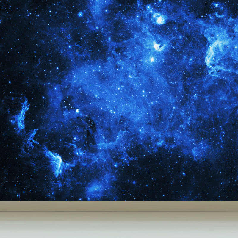 Large Starry Sky Wall Mural Waterproof Modern Living Room Wall Decor in Dark Color