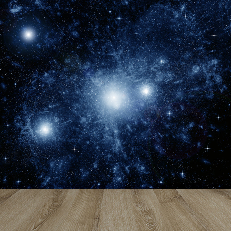 Photography Starry Night Mural Wallpaper Full Size Wall Covering for Room, Custom Print