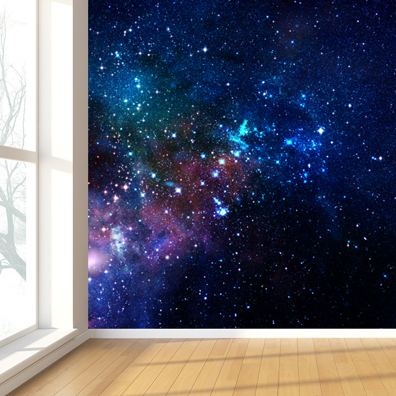 Photography Starry Night Mural Wallpaper Full Size Wall Covering for Room, Custom Print