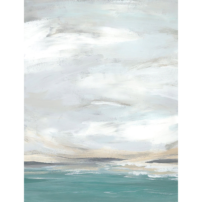 Modern Style Scenery Mural Decal Non-Woven Waterproofing Pastel Wall Art for Home