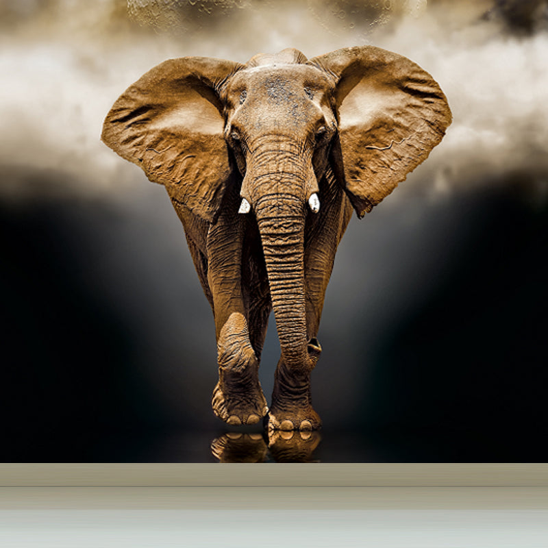 Modern Style Scenery Mural Decal Non-Woven Waterproofing Pastel Wall Art for Home