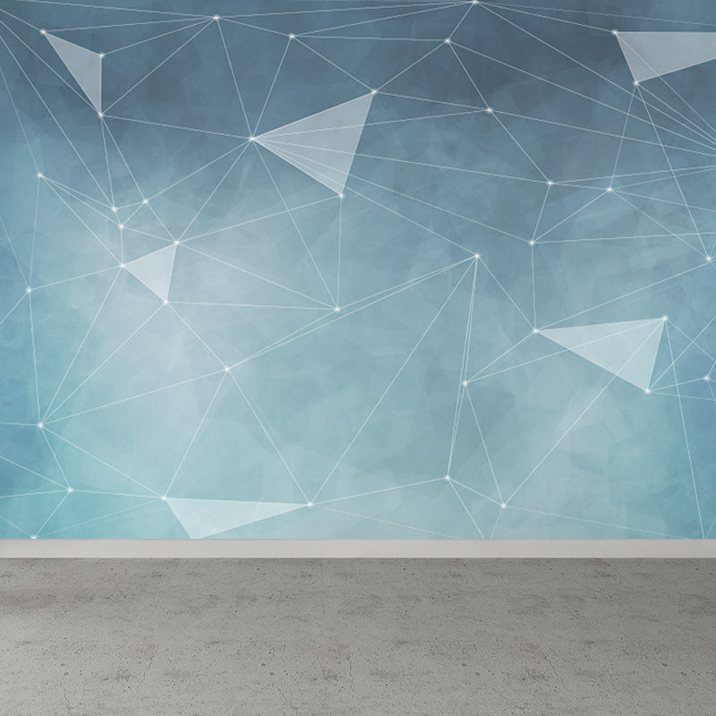 Geometry Wall Covering Mural Soft Color Contemporary Wall Art for House Interior