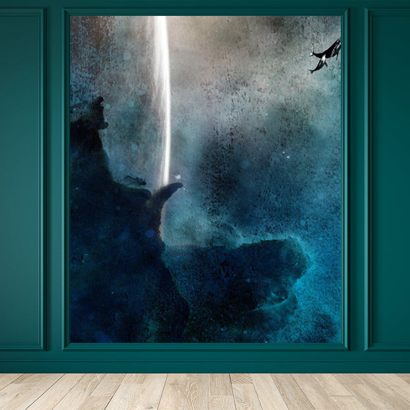 Sky Scene Wall Mural Contemporary Ornamental Dining Room Wall Decor, Personalized