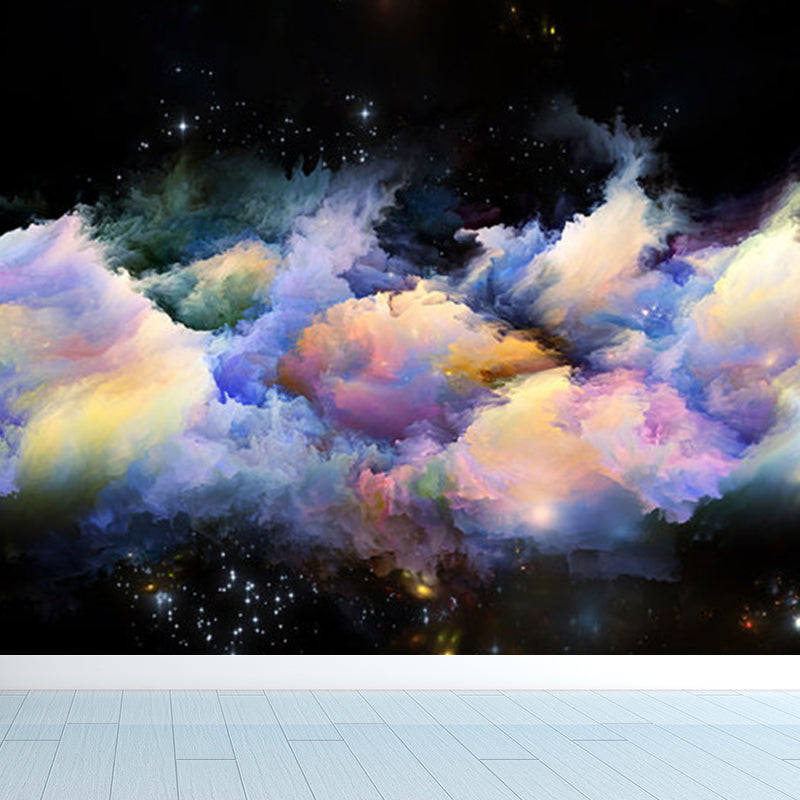 Sky Scene Wall Mural Contemporary Ornamental Dining Room Wall Decor, Personalized