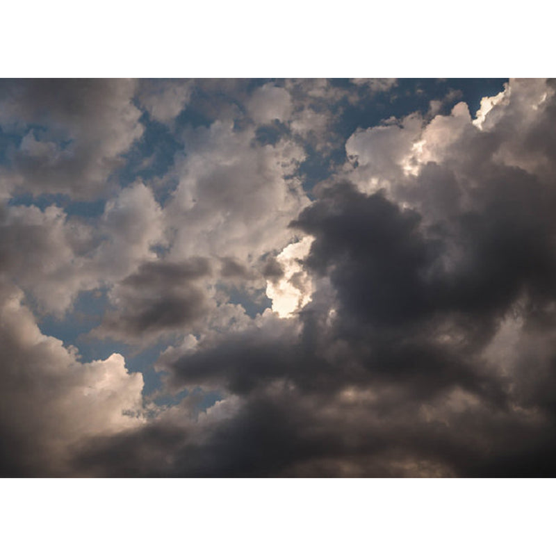 Modern Sky Scenery Mural Decal Pastel Color Dining Room Wall Covering, Personalized