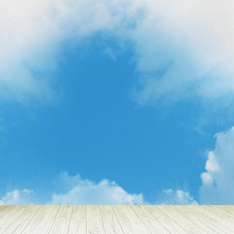 Stain-Proof Magical Sky Scenery Mural Decal Modern Non-Woven Material Wall Decor, Custom