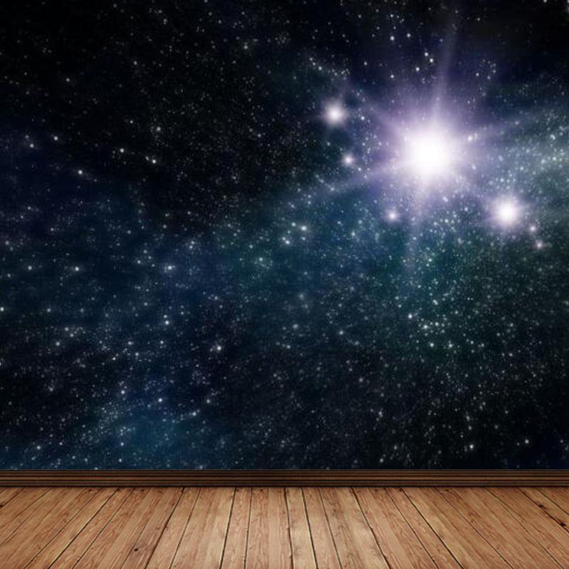 Stain-Proof Magical Sky Scenery Mural Decal Modern Non-Woven Material Wall Decor, Custom