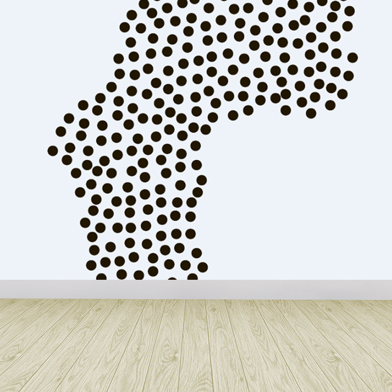 Full Size Plant Wallpaper Mural Stain-Proof Contemporary Living Room Wall Covering