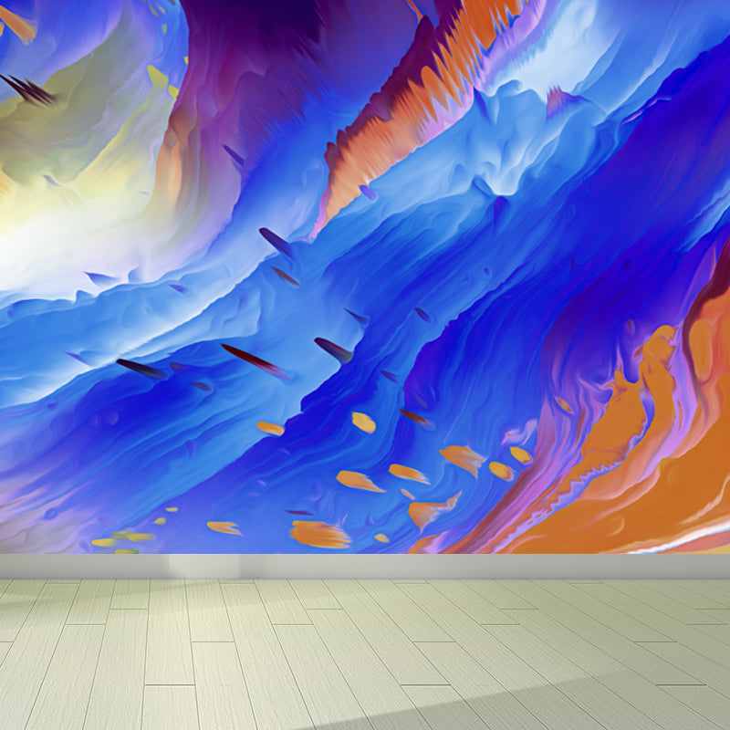 3D Cloud Abstract Pattern Mural Modern Water-Proof Living Room Wall Decor, Custom Size