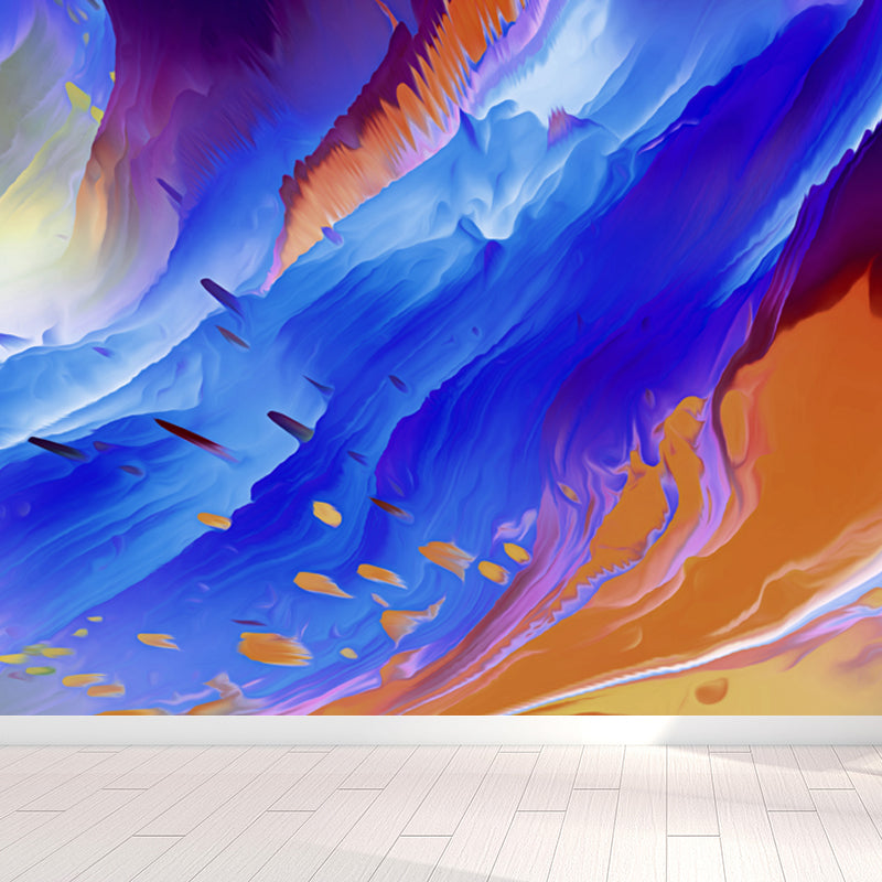 3D Cloud Abstract Pattern Mural Modern Water-Proof Living Room Wall Decor, Custom Size