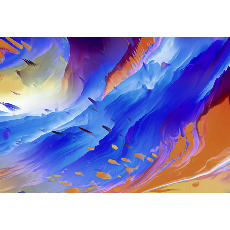 3D Cloud Abstract Pattern Mural Modern Water-Proof Living Room Wall Decor, Custom Size