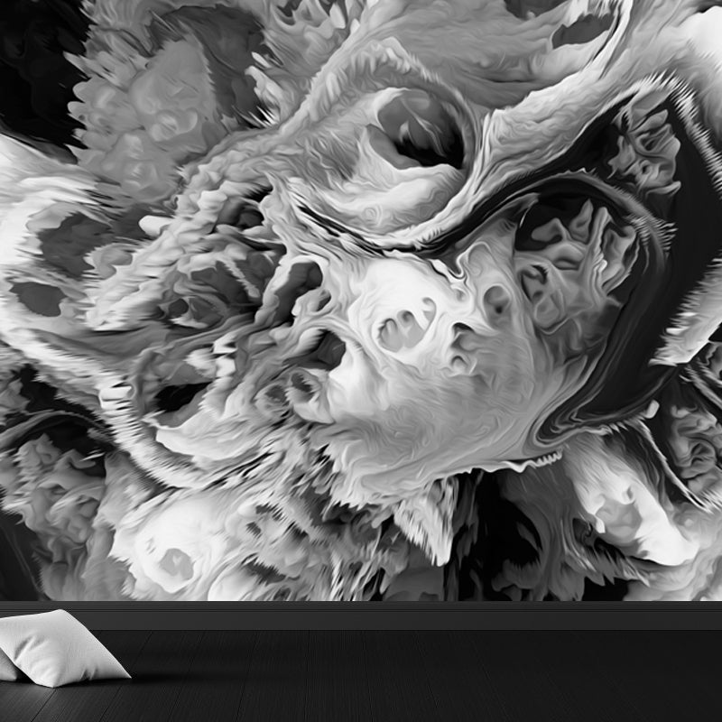 Large Burst Painting Mural Wallpaper Modern Enchanting Abstract Wall Covering in Multi Color