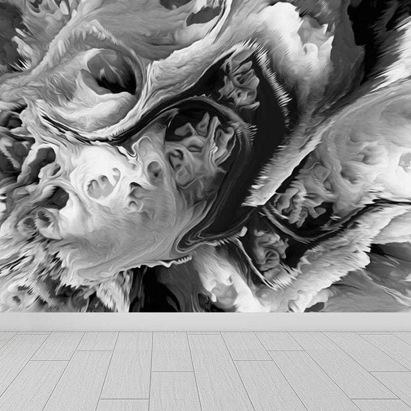 Large Burst Painting Mural Wallpaper Modern Enchanting Abstract Wall Covering in Multi Color