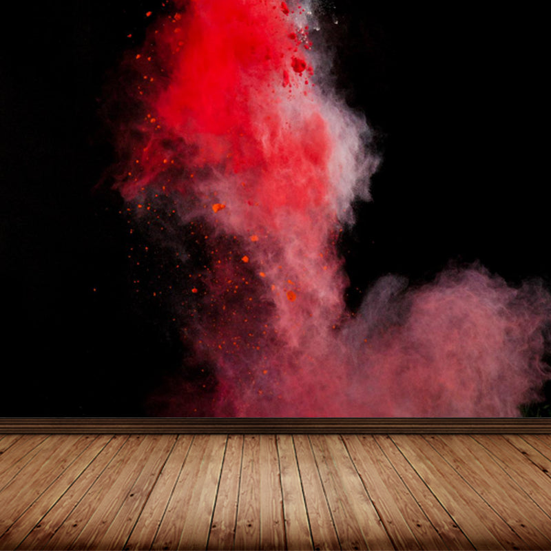 Huge Burst Wallpaper Mural Boys Room Abstract Wall Covering in Multi-Color, Washable