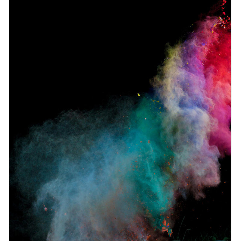 Huge Burst Wallpaper Mural Boys Room Abstract Wall Covering in Multi-Color, Washable