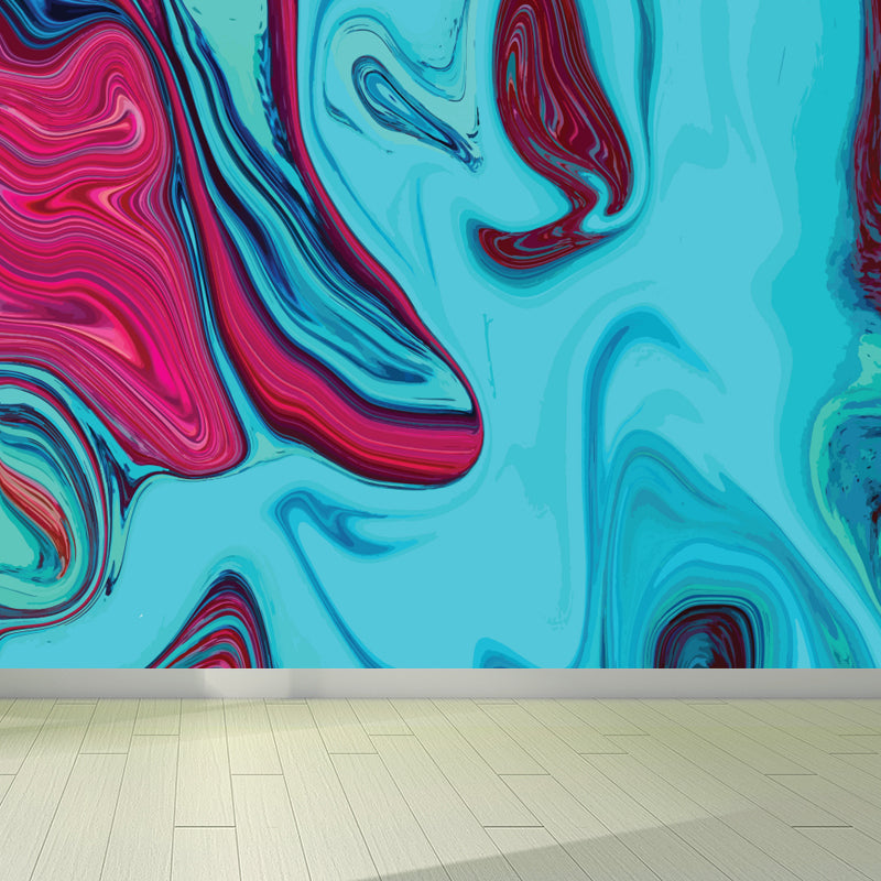 Moisture Resistant Magma Wallpaper Mural Modern Non-Woven Wall Covering, Custom Print