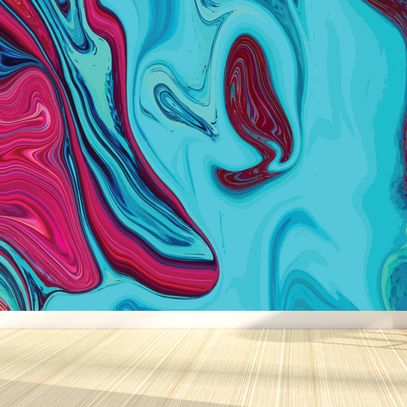 Moisture Resistant Magma Wallpaper Mural Modern Non-Woven Wall Covering, Custom Print