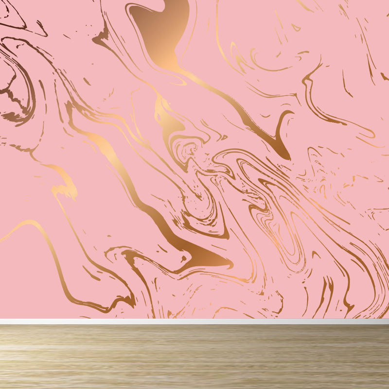 Large Flow Pattern Mural Decal Stain Resistant Contemporary Living Room Wall Art