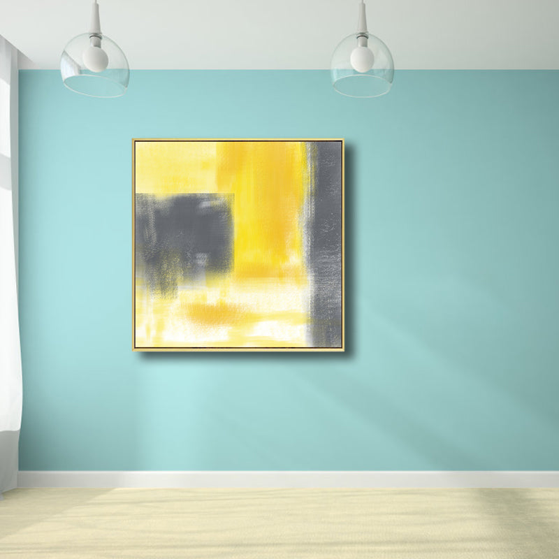 Moderne kunststijl abstract schilderij canvas lichte kleur aquarel wanddecoratie, meerdere maten