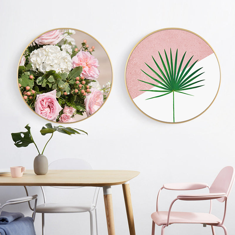Nordische botanische Malerei auf Leinwand, helle Farbe, Fotografie, Wanddekoration, mehrere Größen