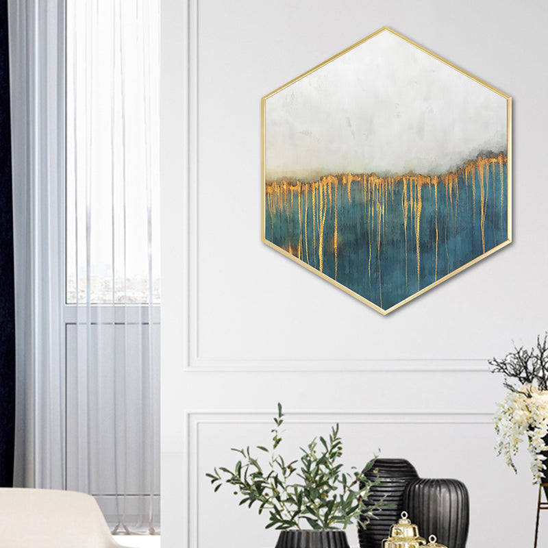 Hedendaags abstract muurkunstdecor keukencanvas in zachte kleuren, meerdere maten
