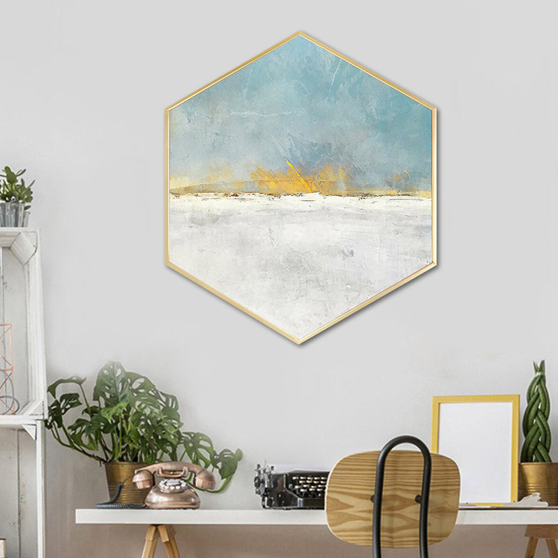 Hedendaags abstract muurkunstdecor keukencanvas in zachte kleuren, meerdere maten