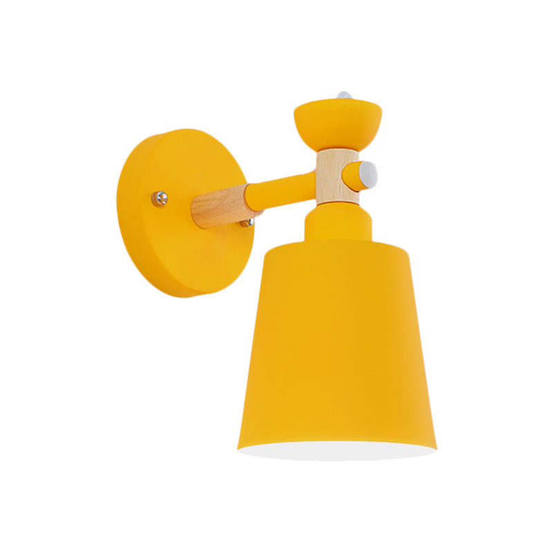 Luz de apliques de estilo nórdico rotativo con cubo de muro de metal ligero para dormitorio para adultos