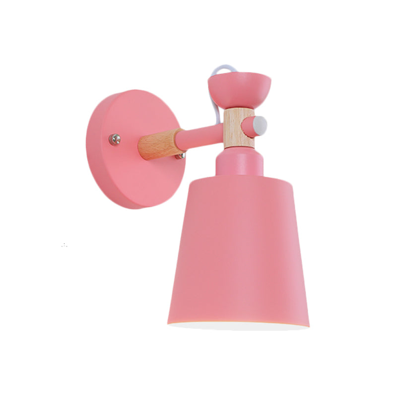 Luz de apliques de estilo nórdico rotativo con cubo de muro de metal ligero para dormitorio para adultos