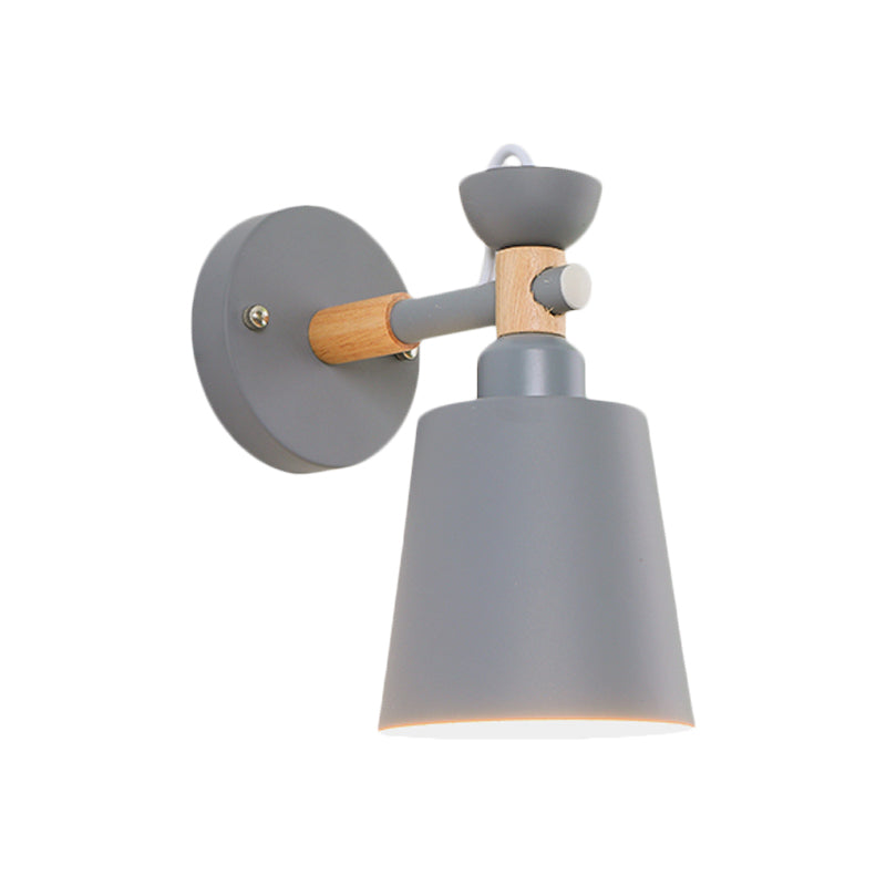 Luz de apliques de estilo nórdico rotativo con cubo de muro de metal ligero para dormitorio para adultos