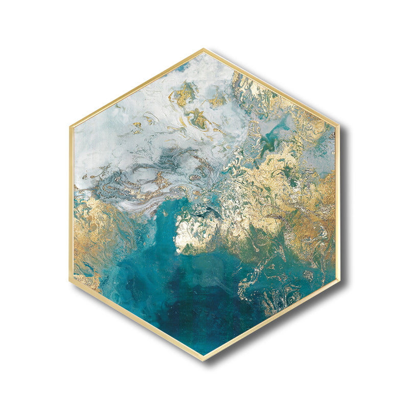 Abstract Pattern Wall Art Print Scandinavian Canvas Textured Painting in Soft Color