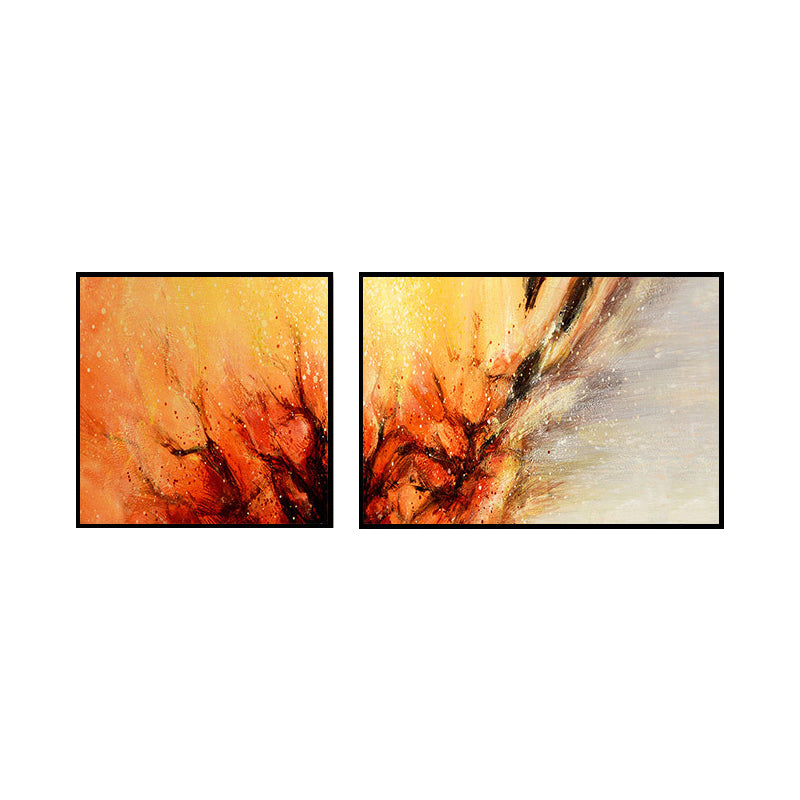 Modern Painting Print Abstract Canvas Pastel Multi-Piece Wall Art Decor for Hotel