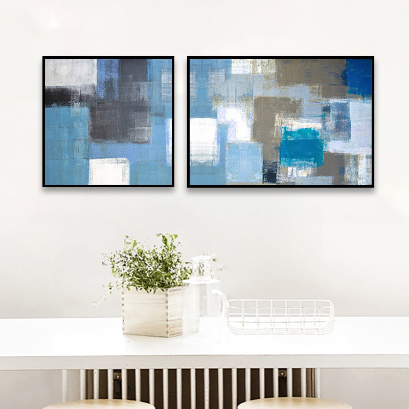 Modern Painting Print Abstract Canvas Pastel Multi-Piece Wall Art Decor for Hotel