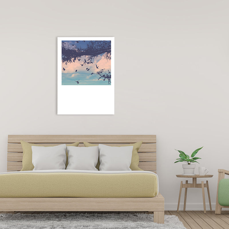 Hedendaagse Sky Scene Wall Decor Canvas Lichte kleur Natuurlijk landschap Art Print, meerdere maten