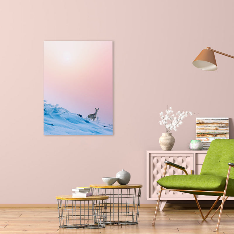 Hedendaagse Sky Scene Wall Decor Canvas Lichte kleur Natuurlijk landschap Art Print, meerdere maten