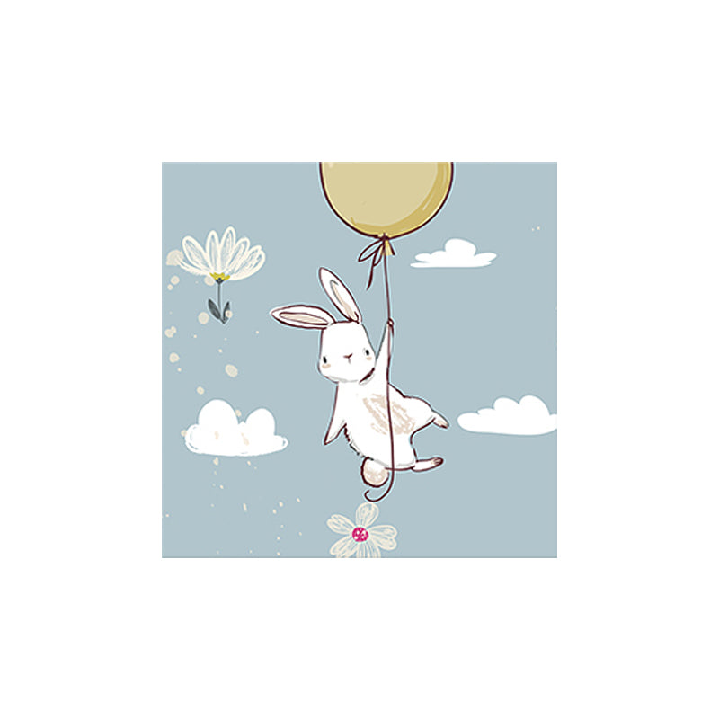 Cute Bear Wall Art Print for Childrens Bedroom, Pastel Color, Multiple Size Options